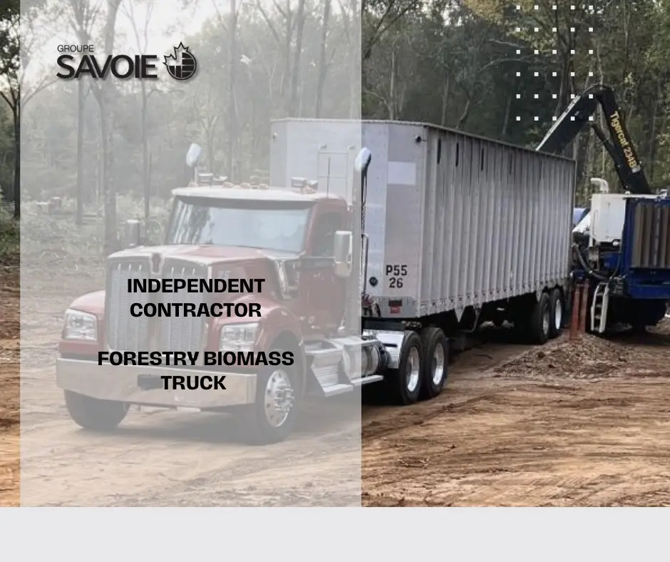 Independent contractor Forestry Biomass Truck Groupe Savoie